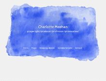 Tablet Screenshot of charlottemeehan.com